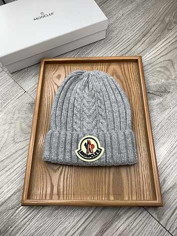 Okify Moncler Wool Beanie Grey/Gray Hat