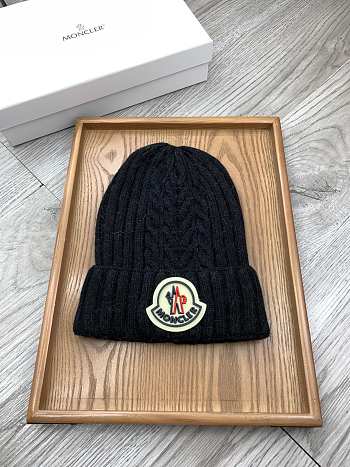 Okify Moncler Wool Beanie Black Hat