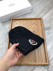 Okify Moncler Wool Beanie Black Hat - 3