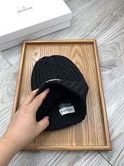 Okify Moncler Wool Beanie Black Hat - 2