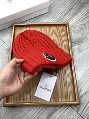 Okify Moncler Wool Beanie Red Hat - 4