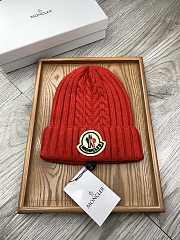 Okify Moncler Wool Beanie Red Hat - 1