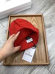 Okify Moncler Wool Beanie Red Hat - 2