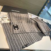 Okify Chanel Grey/Gray Scarf 35x180cm 18359 - 3