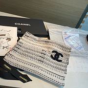 Okify Chanel White Scarf 35x180cm 18360 - 2