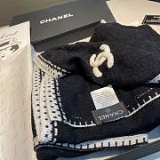 Okify Chanel Black Scarf 70x200cm 18361 - 2