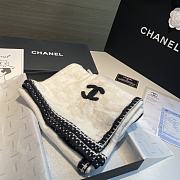 Okify Chanel White Scarf 70x200cm 18362 - 1