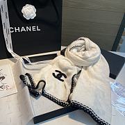 Okify Chanel White Scarf 70x200cm 18362 - 2