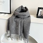 Okify Louis Vuitton Gray/Grey Scarf 32x180cm 18364 - 1