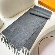 Okify Louis Vuitton Gray/Grey Scarf 32x180cm 18364 - 4