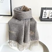 Okify Loewe Light Grey/Gray Scarf 38x180cm 18368 - 1