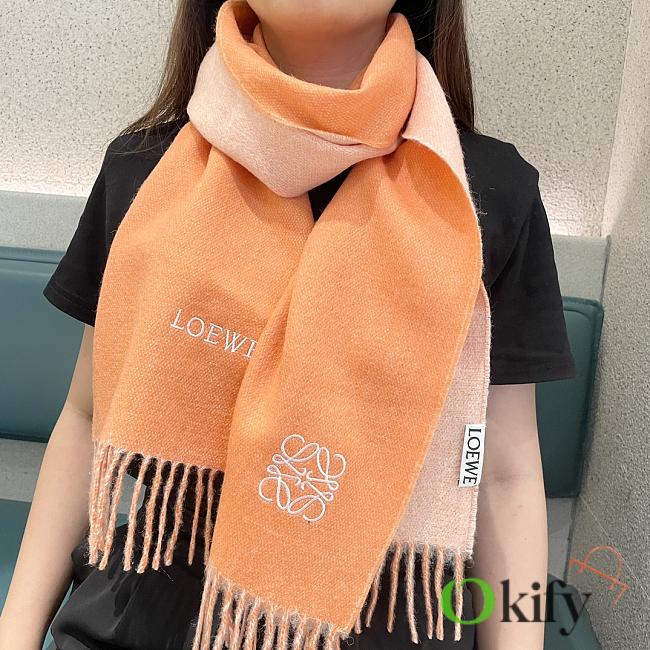 Okify Loewe Orange Scarf 38x180cm 18370 - 1