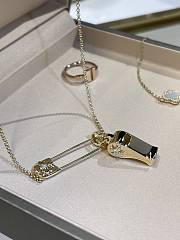 Okify Chrome Hearts Whistle 18k Gold Necklace  - 1