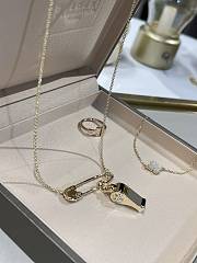 Okify Chrome Hearts Whistle 18k Gold Necklace  - 3