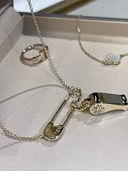 Okify Chrome Hearts Whistle 18k Gold Necklace  - 2