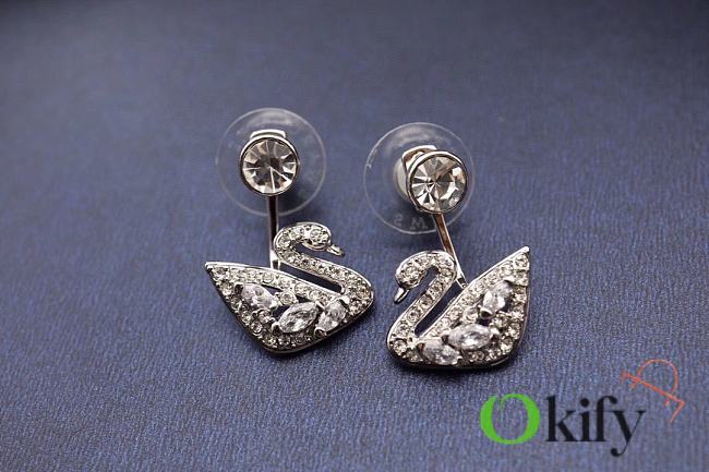 Okify Swarovski Swan Lake Earrings  - 1