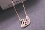 Okify Swarovski Swan Lake Pink Necklace  - 1