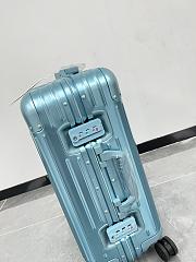 Okify Rimowa Aluminium Artic Blue Suitcase 21 inch  - 4