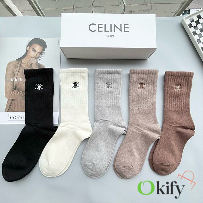 Okify Celine Set 5 pairs of socks 18394 - 1