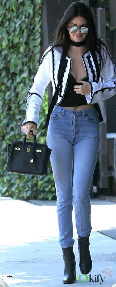 Okify Hermes Birkin Black Togo 25 cm-Kendall Jenner - 1