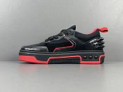 Okify Christian Louboutin Astroloubi Black&Red Sneakers Trainers  - 5