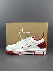 Okify Christian Louboutin Astroloubi White&Red Sneakers Trainers 36-47 - 3