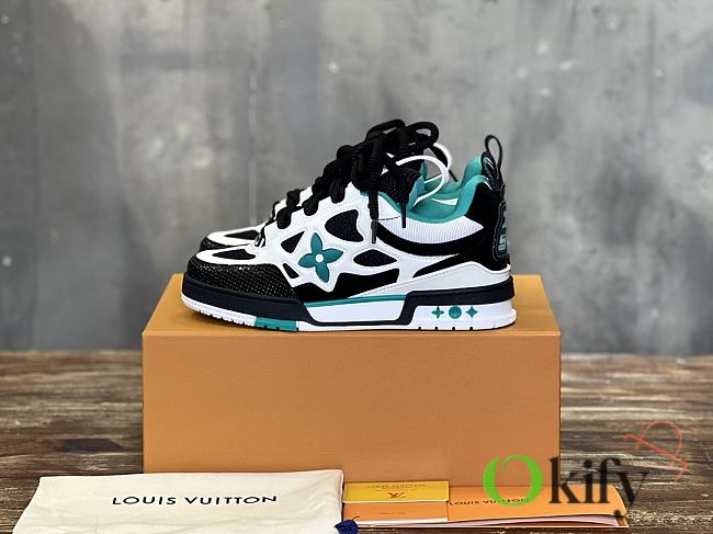 Okify Louis Vuitton Green Skate Sneakers Trainers 1ADE0X 35-45 - 1