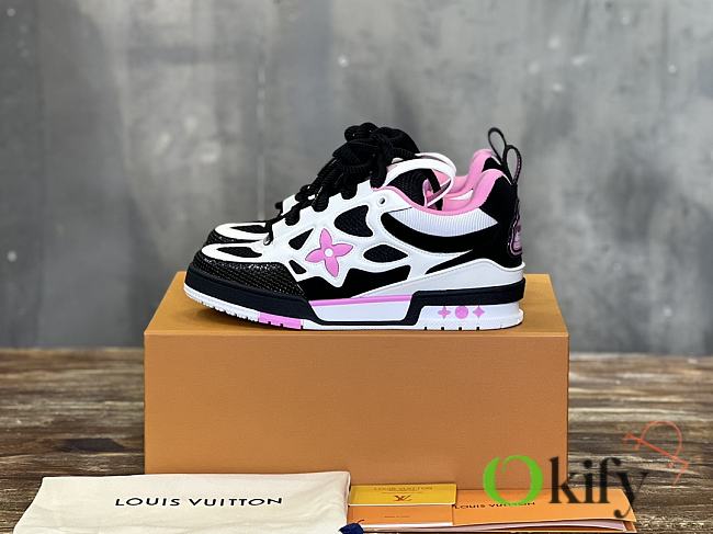 Okify Louis Vuitton Pink Skate Sneakers Trainers 1ADE1J 35-45 - 1