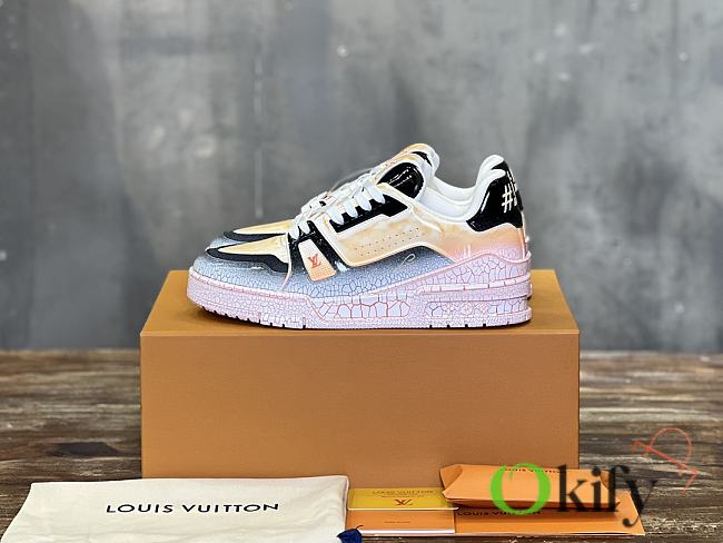 Okify Louis Vuitton Orange Trainers Sneakers 35-40 - 1