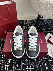 Okify Gucci Ace Sneakers Trainers With Web - Blue and Red 35-45 - 2