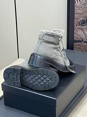 Okify Chanel Gray Grey Short Boots 35-41 - 3