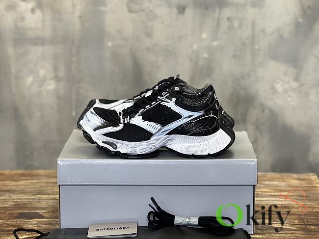 Okify Balenciaga Stapler Sneakers Trainers in Black and White 35-46 - 1