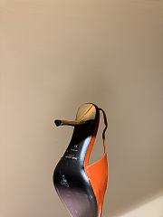 Okify YSL orange square-toed emerald high heels 35-42 - 2