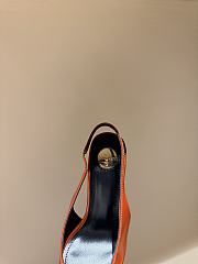 Okify YSL orange square-toed emerald high heels 35-42 - 3