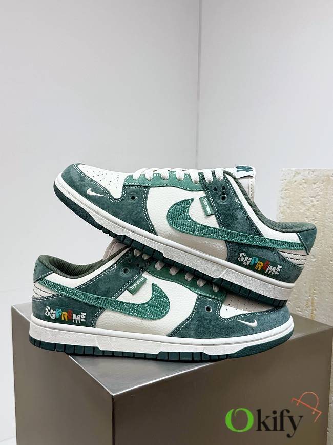 Okify Nike x Supreme Green Sneakers Trainers 36-45 - 1