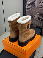 Okify Hermes Brown Snow Boots 35-45 - 2