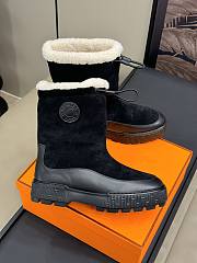 Okify Hermes Black Snow Boots 35-45 - 2