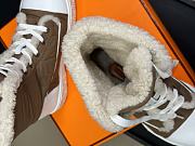 Okify Hermes Brown Cotton Snow Boots 35-45 18449 - 4