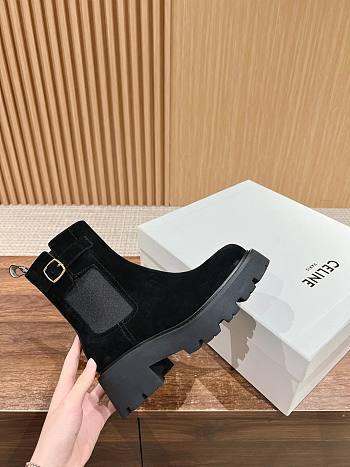 Okify Celine Black Thick Sole Boots 35-39