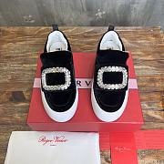 Okify Roger Vivier Black Viv Golf Diamond Buckle Shoes 35-40 - 2