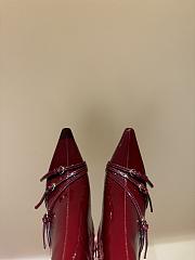 Okify MiuMiu Red Wine High Heels Boots 35-40 - 2