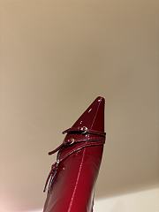 Okify MiuMiu Red Wine High Heels Boots 35-40 - 3