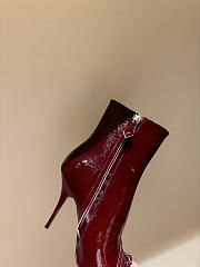 Okify MiuMiu Red Wine High Heels Boots 35-40 - 5