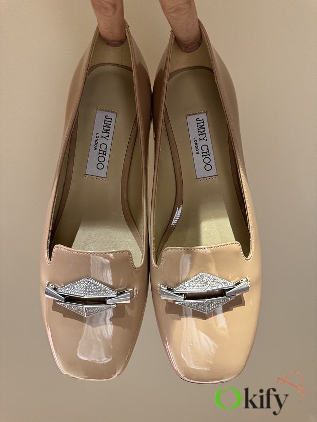 Okify Jimmy Choo Ravi Flat Heels in Beige 34-42 - 1