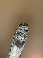 Okify Jimmy Choo Ravi Flat Heels in Silver 34-42 - 4