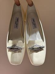 Okify Jimmy Choo Ravi Flat Heels in White 34-42 - 1