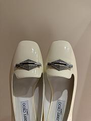 Okify Jimmy Choo Ravi Flat Heels in White 34-42 - 2