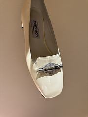 Okify Jimmy Choo Ravi Flat Heels in White 34-42 - 4