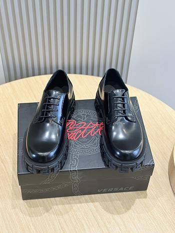 Okify Versace Derby Shiny Black Shoes 38-45