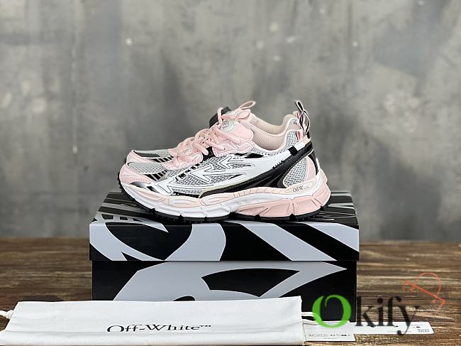 Okify Off White Be Right Back Light Pink Sneakers Trainers 36-47 - 1